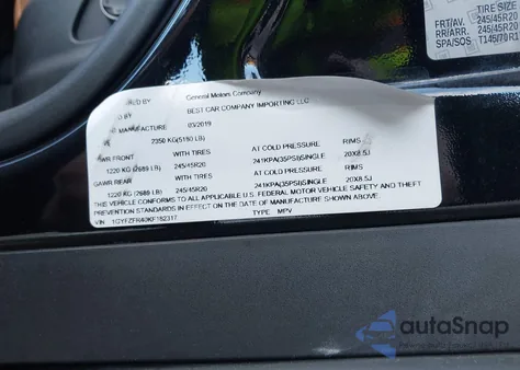 2019 Cadillac Xt4 Sport z USA, uszkodzony, nr VIN 1GYFZFR40KF182317